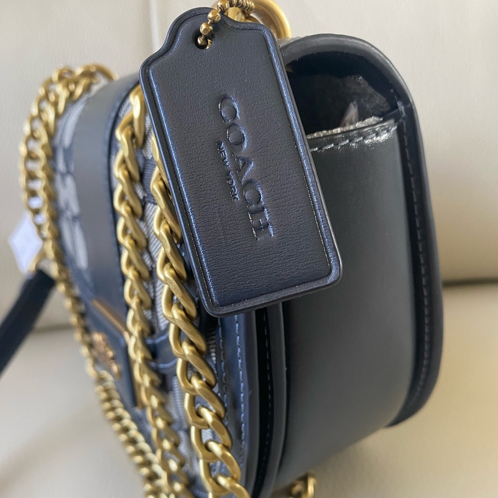 COACH bag - ALIE Signature Jaquard SADDLE Crossbody bag - Picture 6 of 11